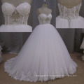 Sans manches Sweetheart Perles cristal Bridal Ball Gown robes de mariée